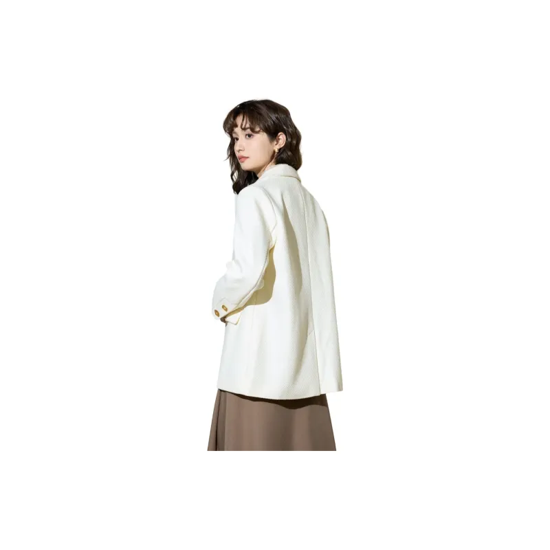 SMEN Jackets Coats Women's Beige-1