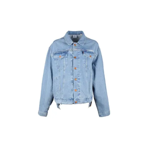 Vetements Denim Jackets Women's Sky Blue