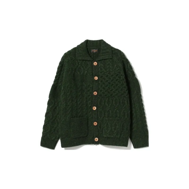 Beams PLUS Sweater Unisex Green-1