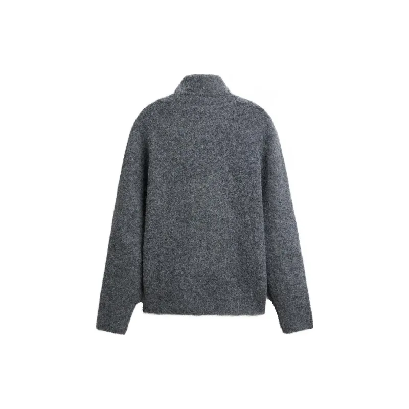 ZARA Sweater Men's Zebra Print Gray-1