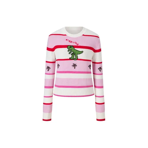 HERLIAN Sweaters Women's Pink/White Combination