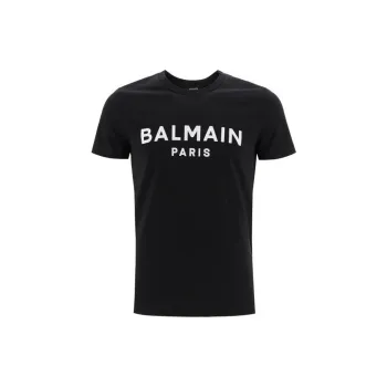 BALMAIN Logo Print T Shirt
