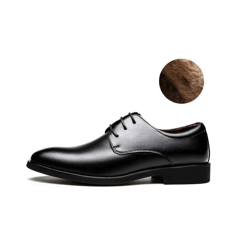 CHINT Dress Shoes Men Low Top Black-1