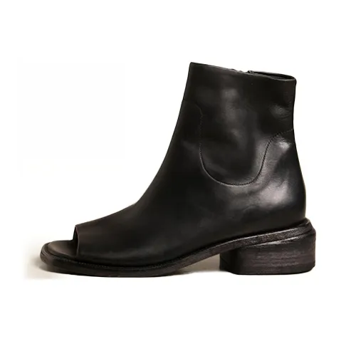 Marsèll Open-toe Leather Ankle Boots