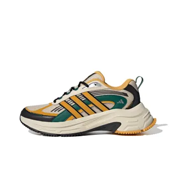 Adidas Anti Slip Wear Resistant Low Top Casual Running Shoes Unisex Brown Yellow Green