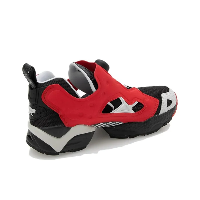 Reebok Instapump Fury Anti Slip Wear Resistant Mid Top Casual Shoes Unisex Red Black-3