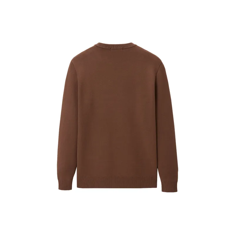 HLA Knitwear Men Dark Orange D6-1