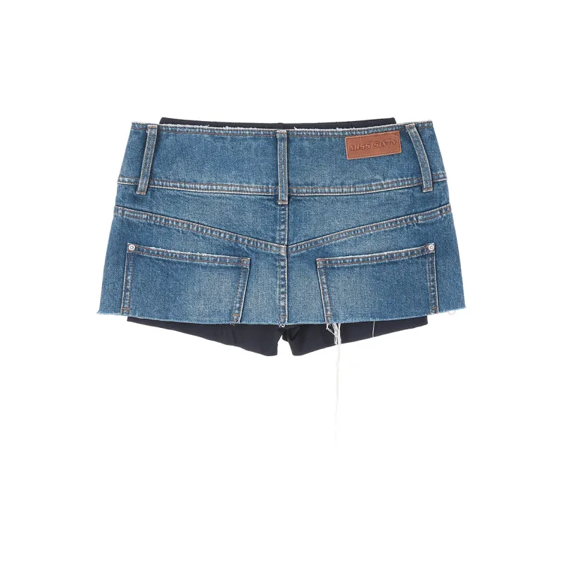 Miss Sixty Denim Short Skirts Women's Medium Blue-1