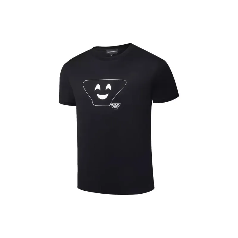EMPORIO ARMANI T Shirts Men Black-2