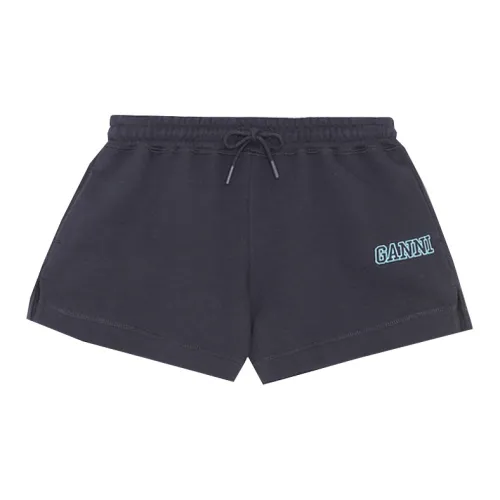 GANNI Casual Shorts Women's Navy Blue