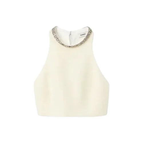 Sandro Tank Tops Women's White