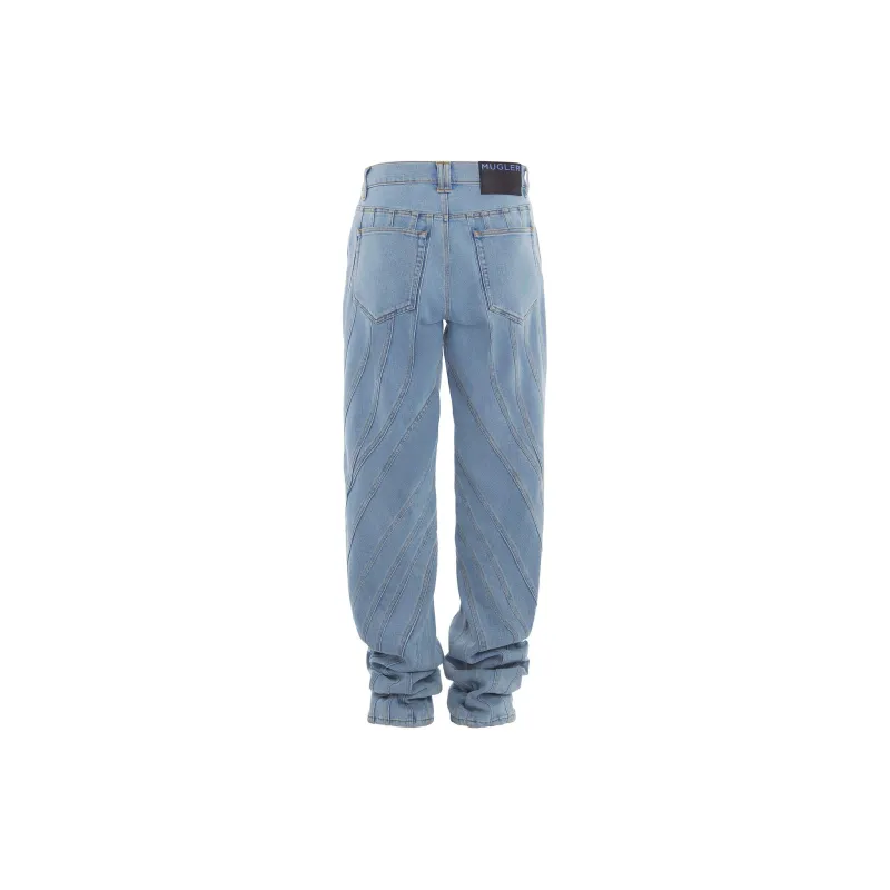 Mugler Multi Seam Stretch Spiral Jeans-1