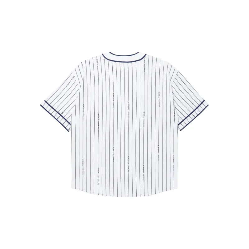 Aape Logo patch Striped Cotton Shirt-3