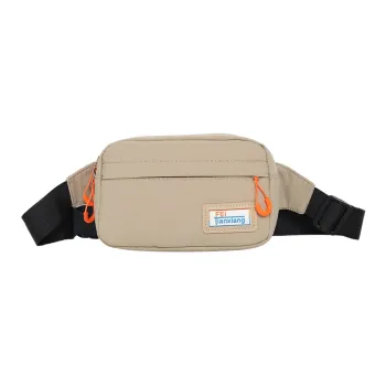 Alcohol Dragon Nylon Sling Bag Regular Unisex White/Brown Black/Khaki