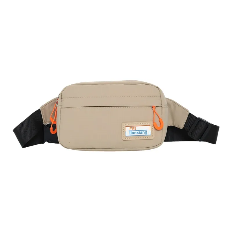 Alcohol Dragon Nylon Sling Bag Regular Unisex White/Brown Black/Khaki-0