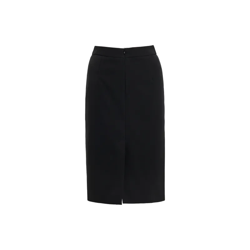 AUI Casual Long Skirts Women's Black-1
