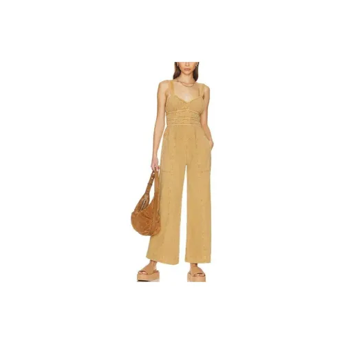 FREE PEOPLE Jumpsuits Women's Beige