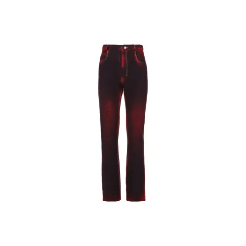 Ferragamo Denim-print Slim-cut Trousers