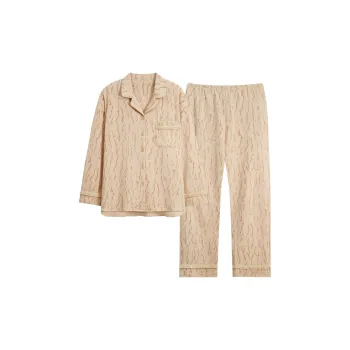 MIIOW Trend Party Series Pajama Set Women's Brown