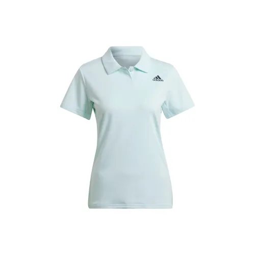 Adidas Polo Shirts Women's Light Blue