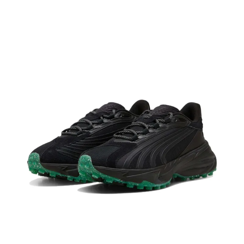 PUMA Mercedes AMG Petronas F1 Anti Slip Wear Resistant Low Top Casual Running Shoes Unisex Black-2