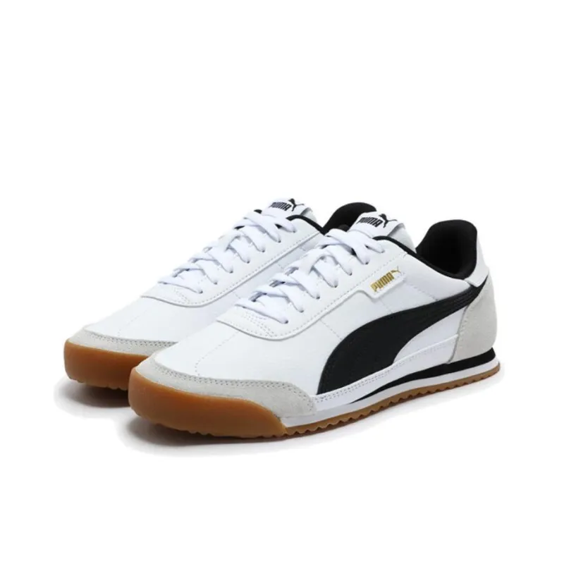 PUMA Turino Anti Slip Wear Resistant Low Top Casual Shoes Unisex White Black-2