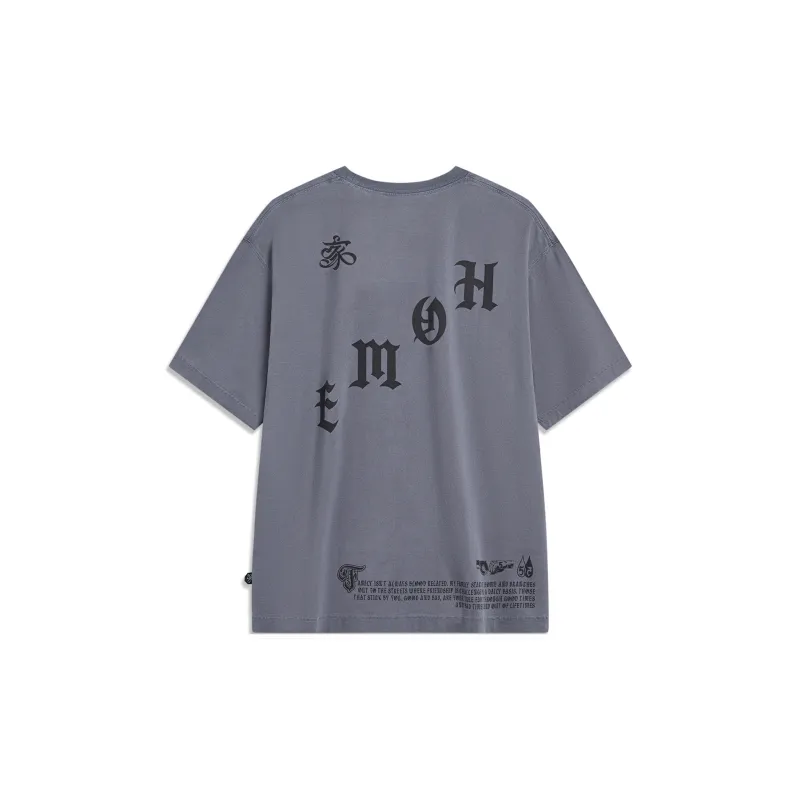 LINING T Shirts Unisex Dull Gray-1
