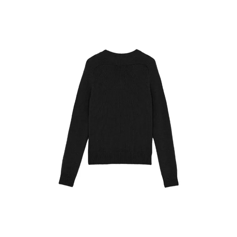 SAINT LAURENT FW21 Cashmere Sweater Women's Black-1