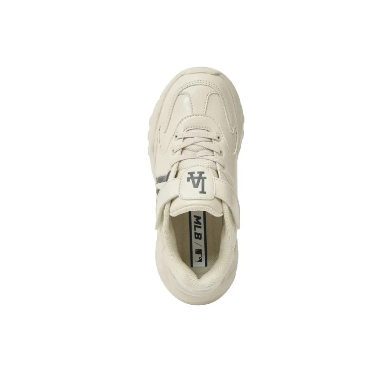 MLB KIDS Abrasion Resistant Low Top Kids Lifestyle Shoes Beige Black Kids'-3