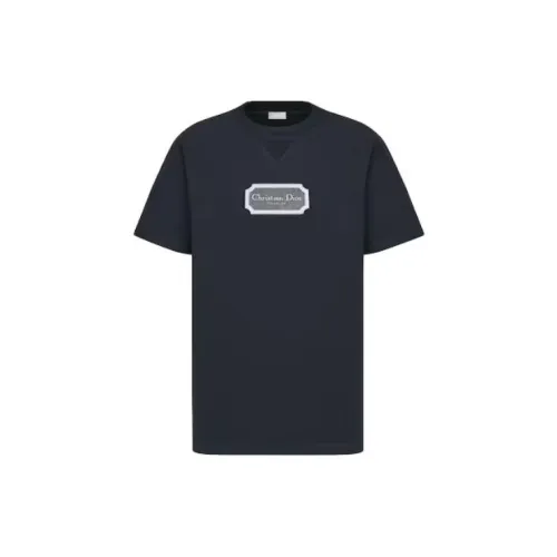 DIOR T-Shirts Men Navy Blue