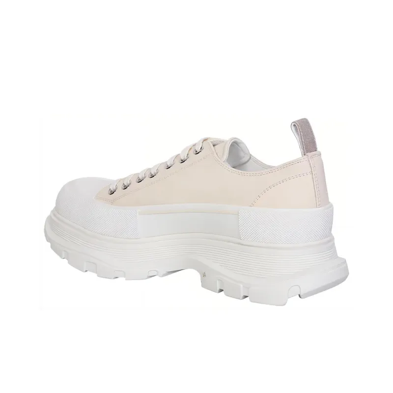 Alexander McQueen Tread Slick Low Top Sneakers 'Cream Pink White'-2