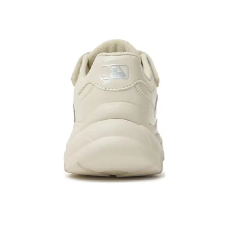 MLB KIDS Abrasion Resistant Low Top Kids Lifestyle Shoes Beige Black Kids'-4