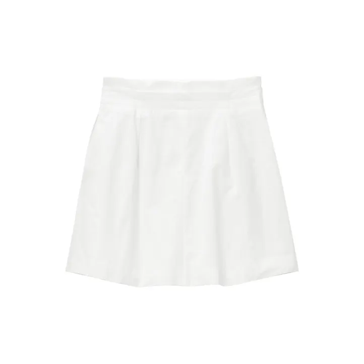 OVV Breeze Series Casual Shorts Women's Raw White Solid Color 07-1