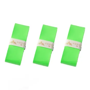 Hongjian Badminton Grip Tape Verdant Green PU Tennis Rackets Fishing Rod Controller Wrapped With Strap Thin 15 Items