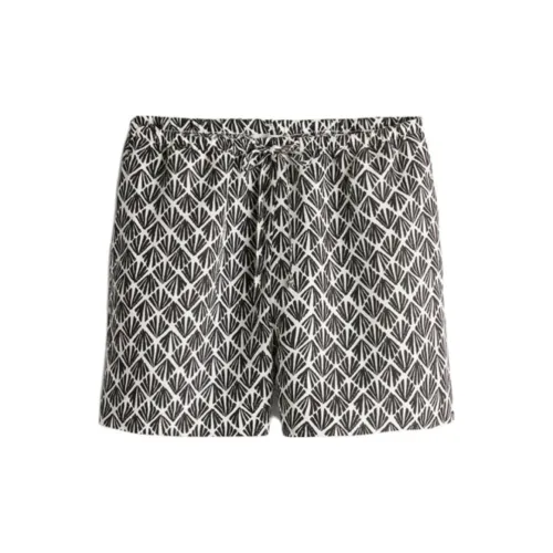 H&M Casual Shorts Women's Black/Pattern