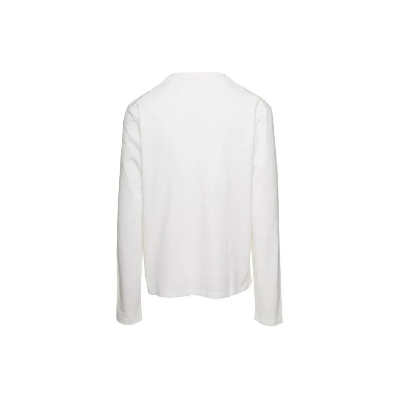 JIL SANDER + Logo Printed Long Sleeved T Shirt-1