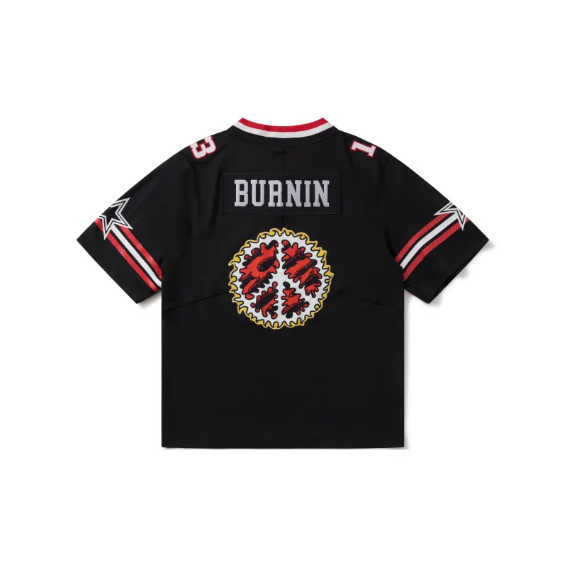 BURNIN Soccer Jerseys Unisex Black-1