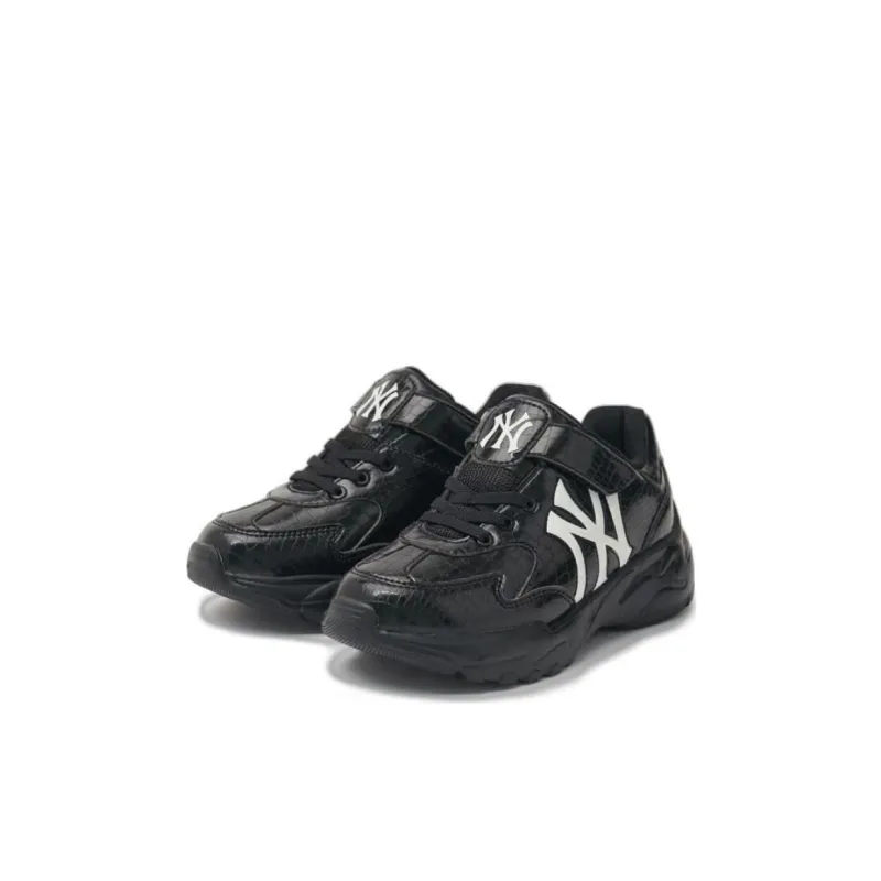 MLB KIDS Abrasion Resistant Low Top Kids Lifestyle Shoes Black White Kids'-2