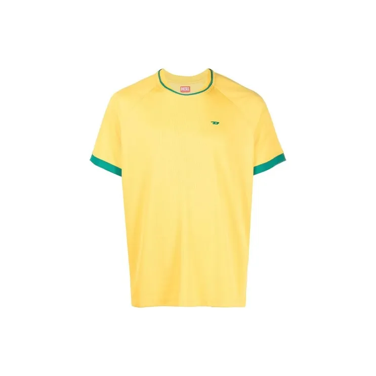 DIESEL T-Shirts Men Yellow-0