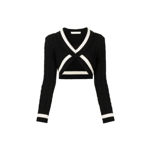 DION LEE Crop Tops Women's Black