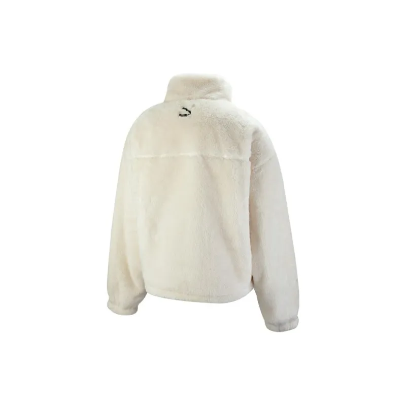 PUMA Velvet Jackets Women's White-1