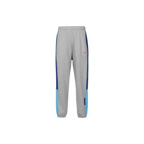 Nike Knitted Sweatpants Men Gray Blue