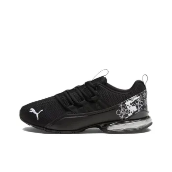 PUMA Riaze Prowl Anti Slip Wear Resistant Low Top Running Shoes Women's Black White