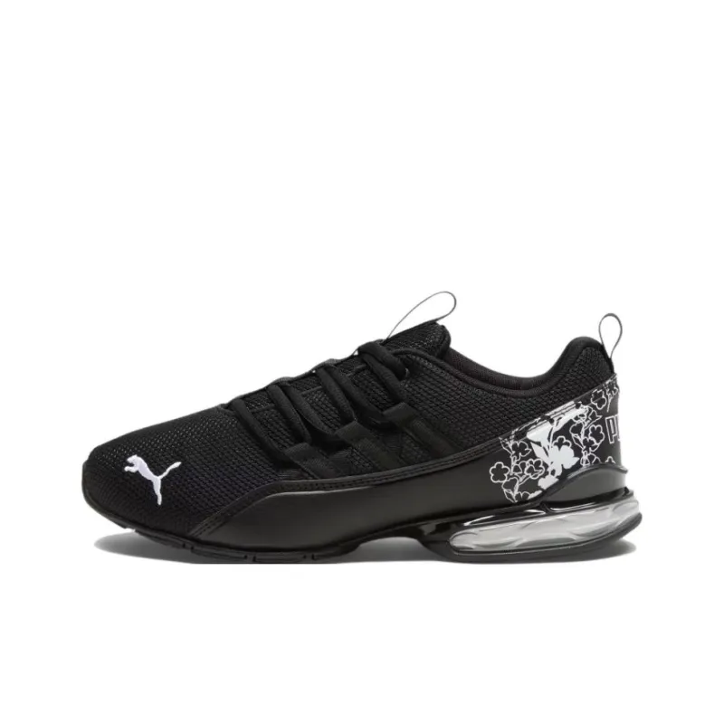 PUMA Riaze Prowl Anti Slip Wear Resistant Low Top Running Shoes Women's Black White-0