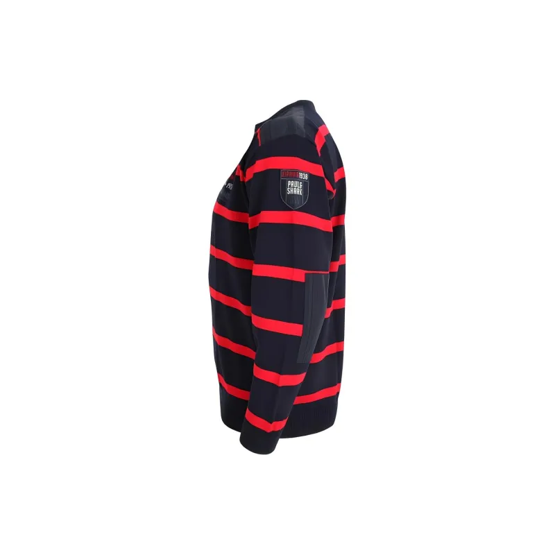 Paul & Shark Yachting Sweater Men's Black Red-2