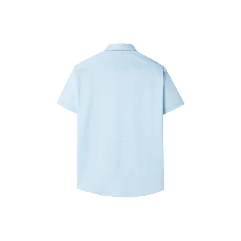 HLA Shirts Men Cooling Moisture Absorption Quick Dry, Easy To Maintain Light Blue 27-1
