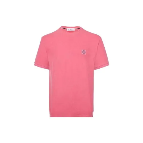 STONE ISLAND T-Shirts Men Pink