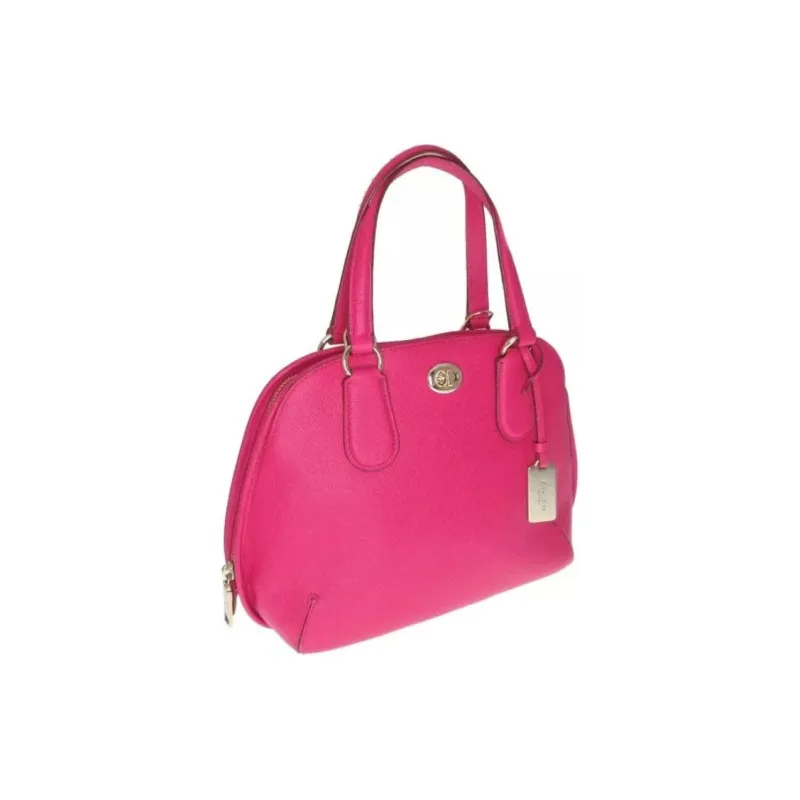 COACH Prince Leather Dome Bag Shoulder Bag Crossbody Bag Handbag Mini Women's Pink-1