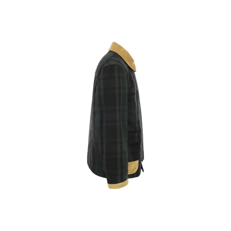 FAY Logo Patch Checked Jacket-2