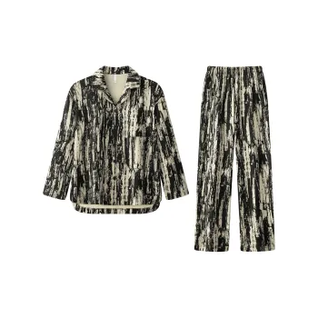 Gongdie Pajama Set Unisex Black Gift Box Set